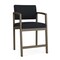 Lesro Lenox Steel Hip Chair Metal Frame, Bronze, MD Black Upholstery LS1161 - alternate 1